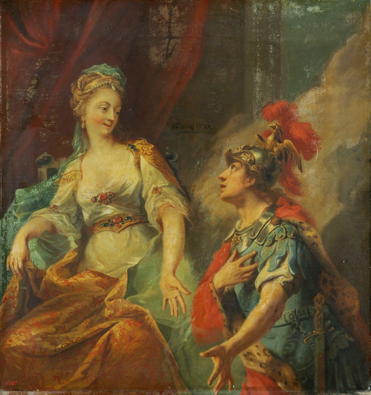 Aeneas Dido előtt alkotó: Johann Heinrich Tischbein