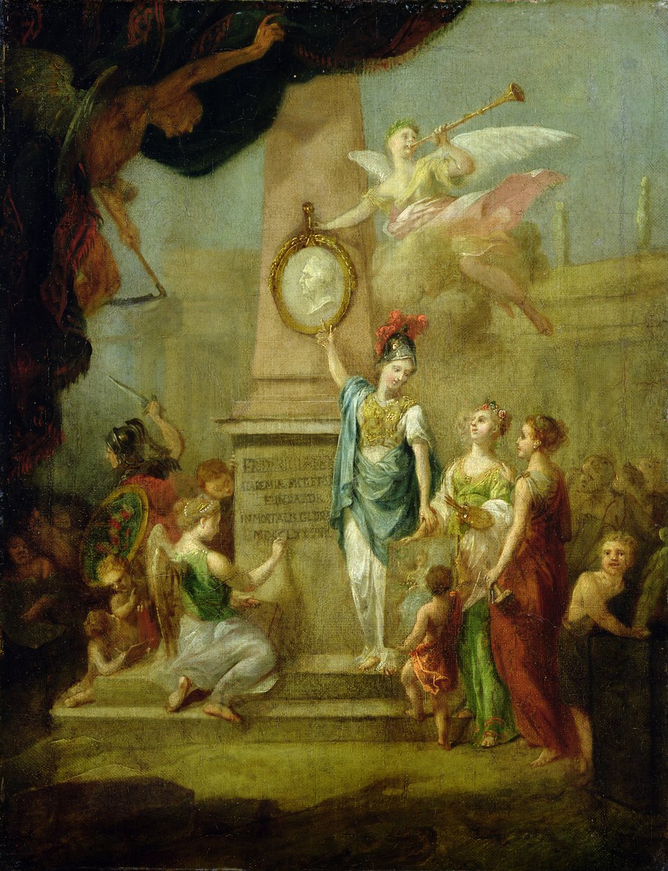 A Kasseli Művészeti Akadémia alapítását jelképező allegória, 1778 körül alkotó: Johann Heinrich Tischbein