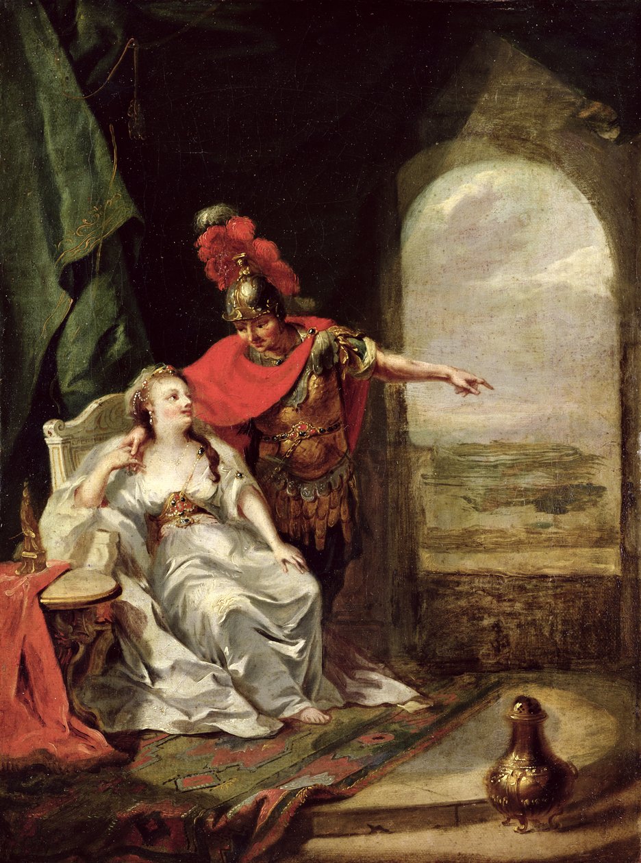 Anthony elmondja Kleopátrának Octavianus lovassága felett aratott győzelmét, 1769 körül (részlet) alkotó: Johann Heinrich Tischbein