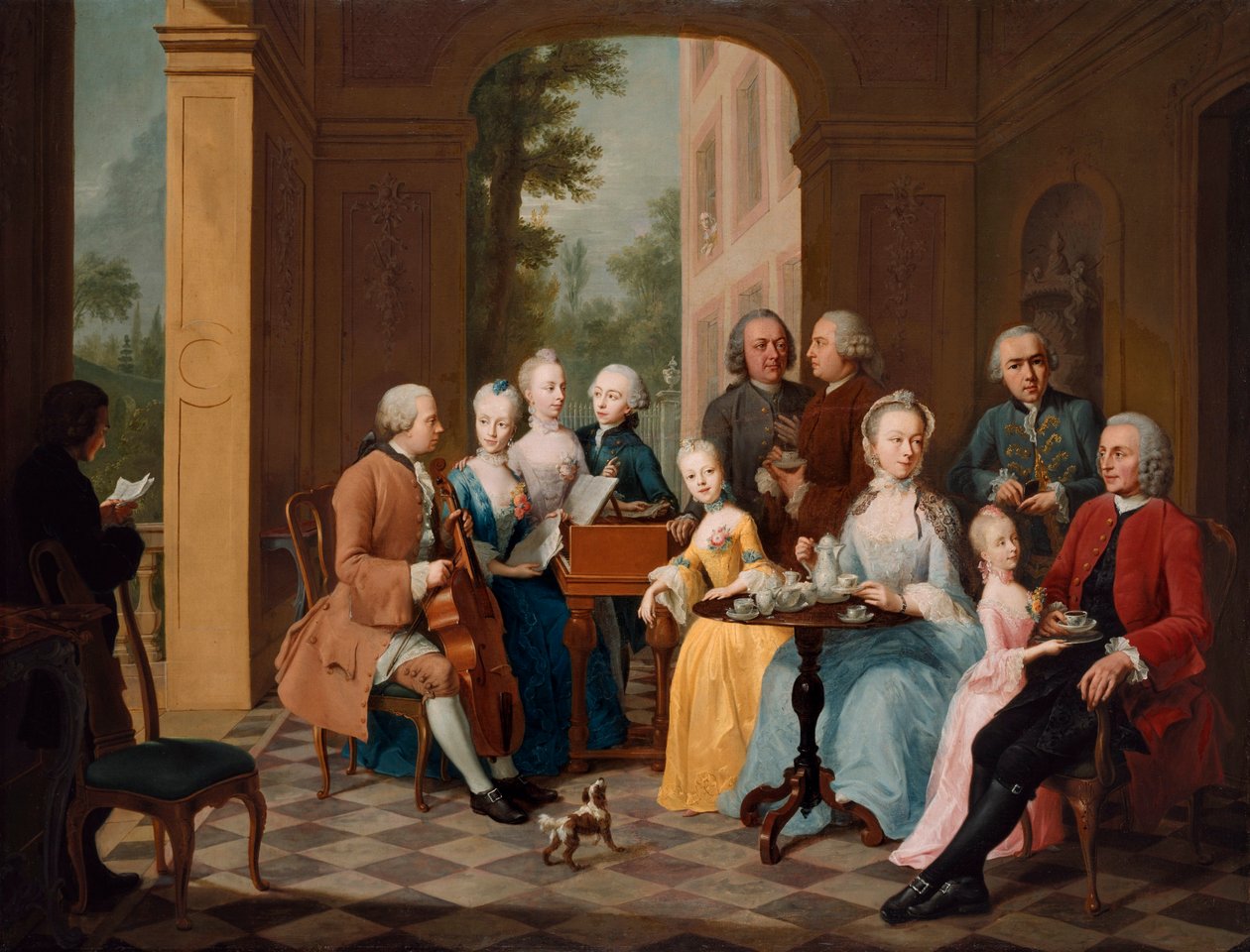 A Timmermann család, Johann Heinrich Tischbein az idősebbtől alkotó: Johann Heinrich Tischbein