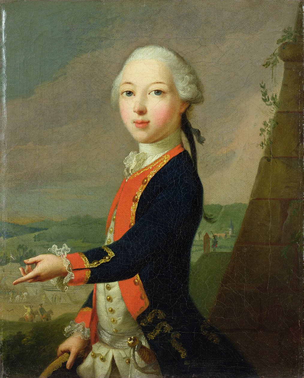 Landgrave Carl gyermekként alkotó: Johann Heinrich Tischbein