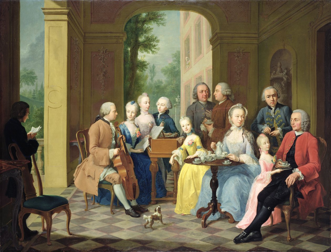 A Timmermann család portréja, 1758 alkotó: Johann Heinrich Tischbein