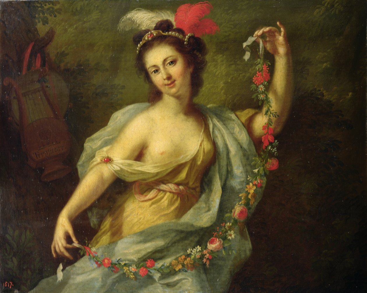 A Terpsichore múzsa, 1782 alkotó: Johann Heinrich Tischbein