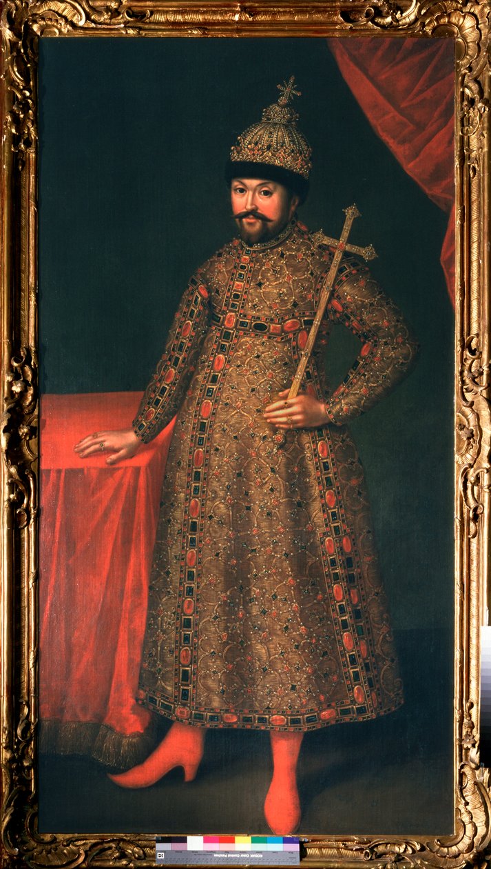 Russie Michel I. Fjodorovics Romanov cár portréja (1596-1645) (Michail I Fjodorovics orosz cár portréja) - Johan Heinrich Wedekind (1674-1736) festménye, olaj, vászon alkotó: Johann Heinrich Wedekind