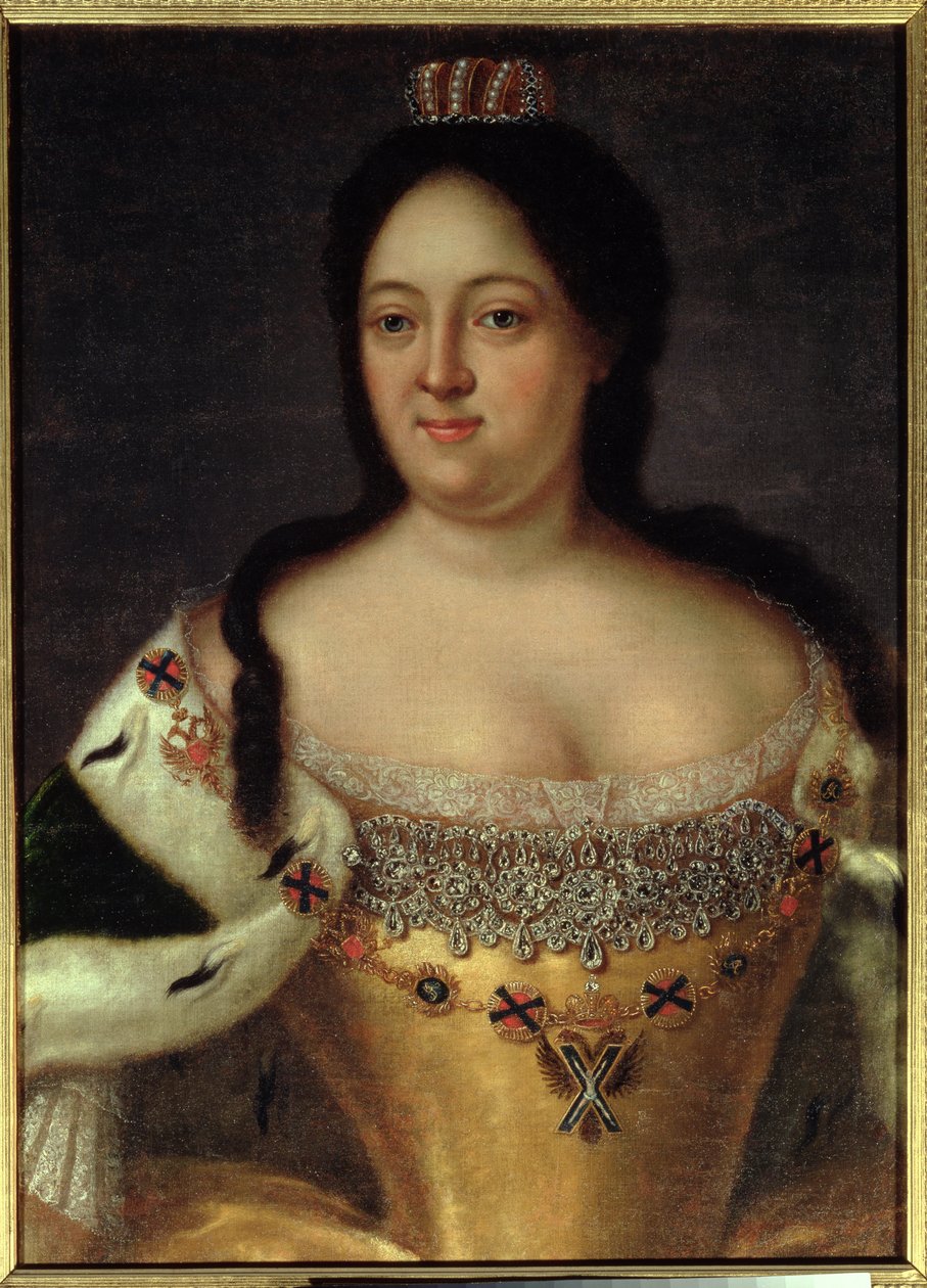 Anna Joannovna császárné (1693-1740) portréja alkotó: Johann Heinrich Wedekind