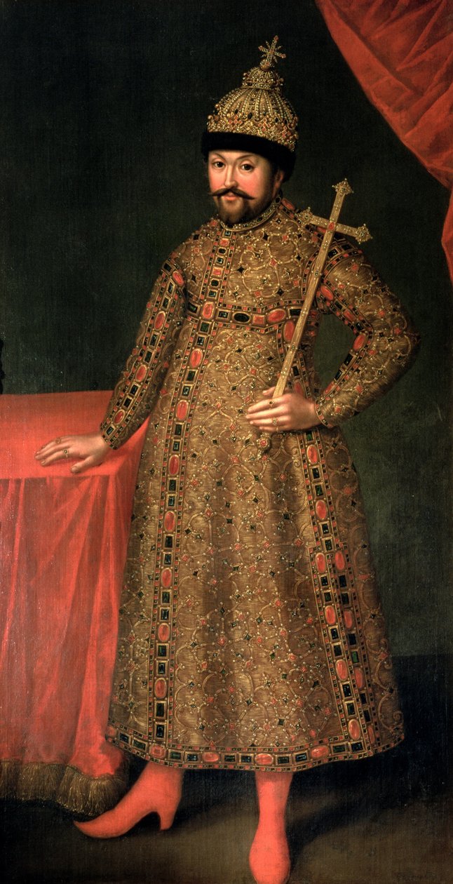 III. Fjodorovics Mihály cár (1596-1645) portréja, 1728 alkotó: Johann Heinrich Wedekind
