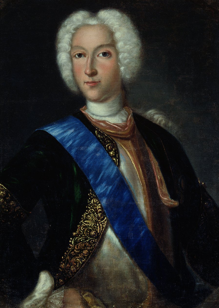 II. Péter cár (1715-1730) portréja alkotó: Johann Heinrich Wedekind