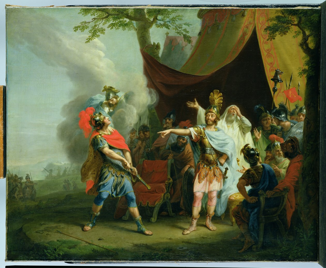 Akhilleusznak vitája van Agamemnonnal, 1776 alkotó: Johann Heinrich Wilhelm Tischbein