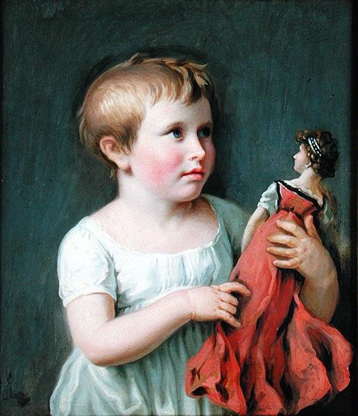 Cornelia Wilhelmine Amsinck, Burgermeister Dammert leendő feleségének (1800-61) gyermekportréja alkotó: Johann Heinrich Wilhelm Tischbein
