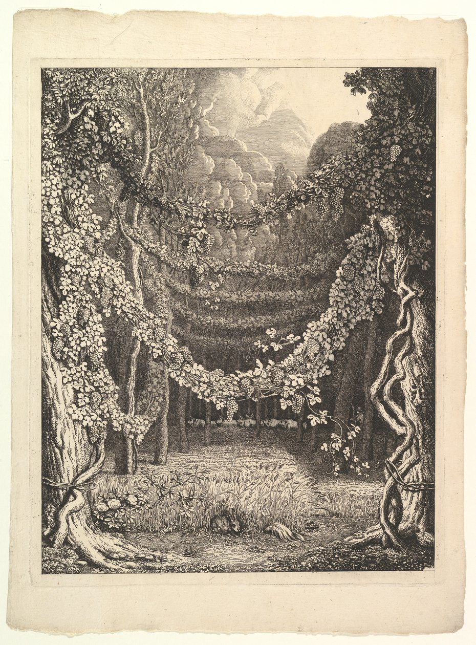 Homérosz IV. kötetének előlapja az ókorból, Göttingen: Heinrich Diete..., 1796 körül. alkotó: Johann Heinrich Wilhelm Tischbein
