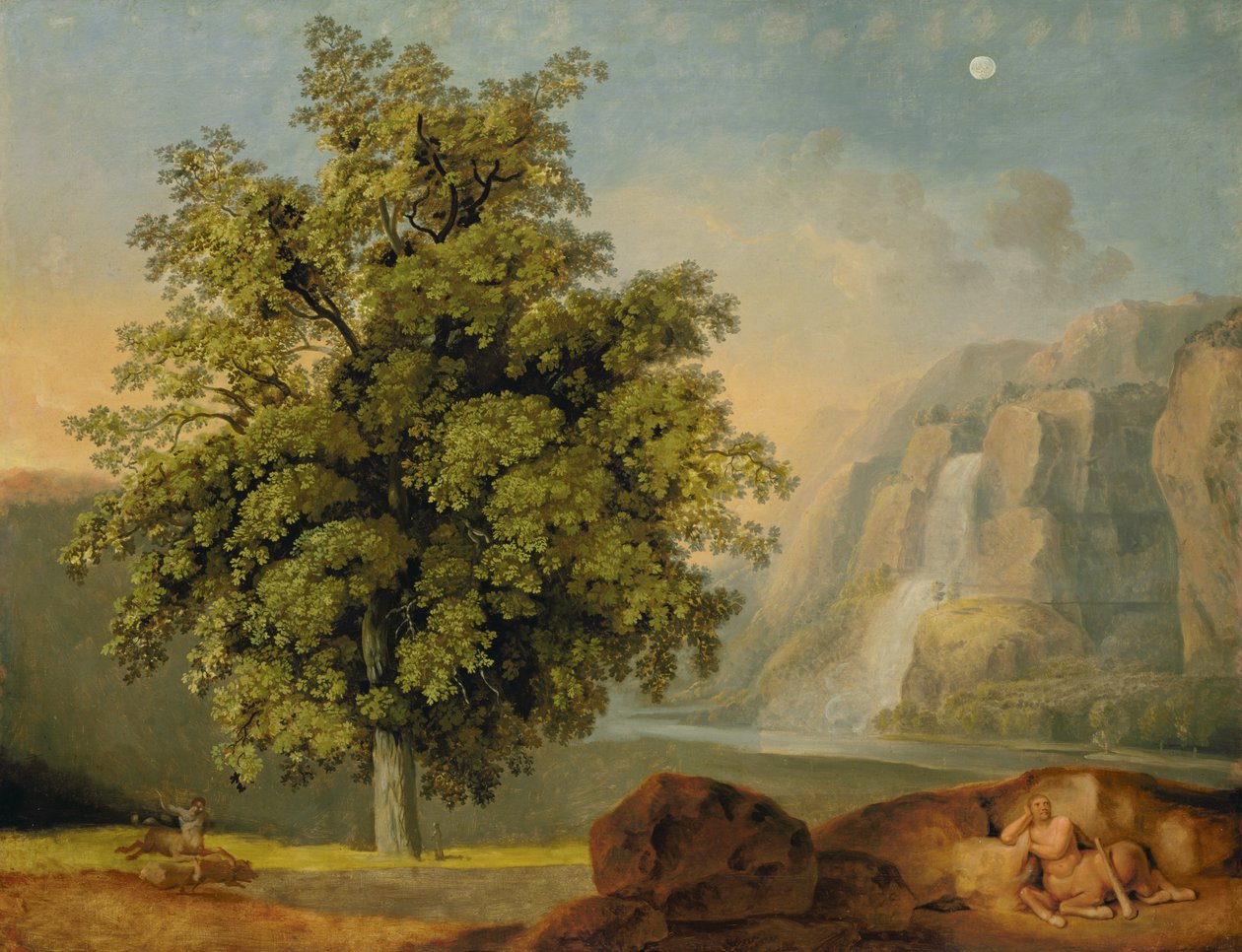 Táj a Tivoliban alkotó: Johann Heinrich Wilhelm Tischbein