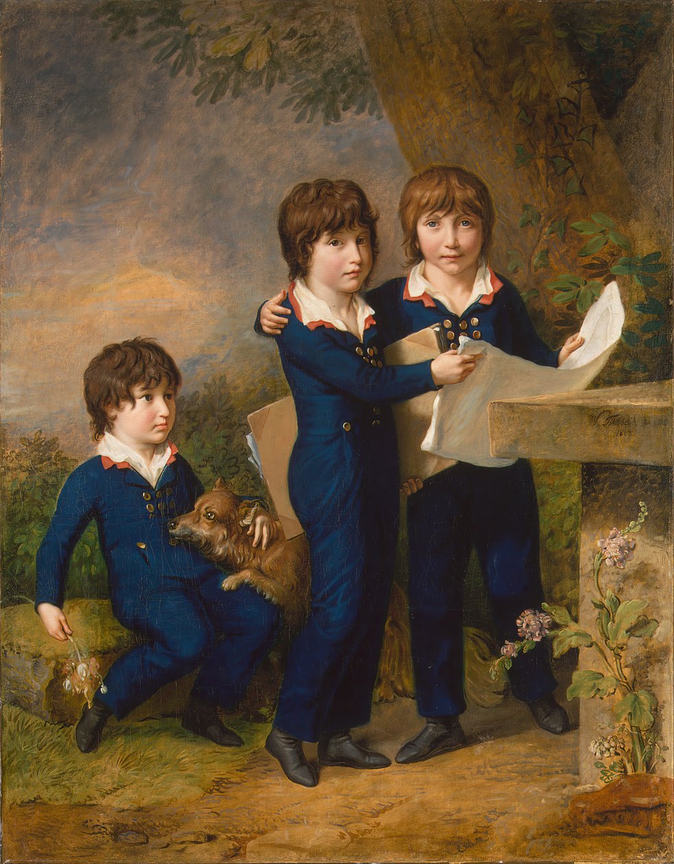 Martin Anton Heckscher gyermekei: Johann Gustav Wilhelm Moritz 1797-1865..., 1805. alkotó: Johann Heinrich Wilhelm Tischbein