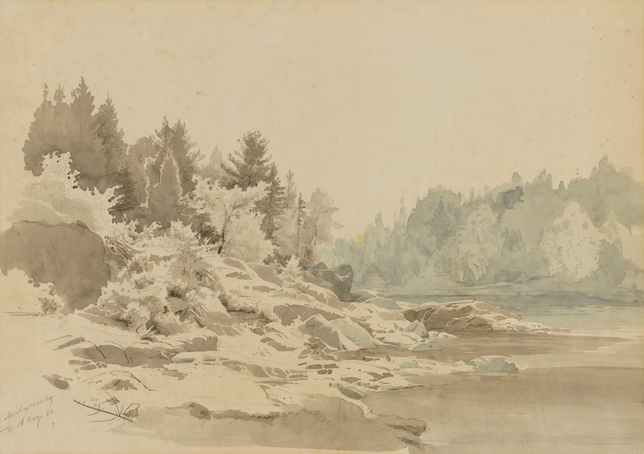 Montmorency folyó, Québec alkotó: Johann Hermann Carmiencke