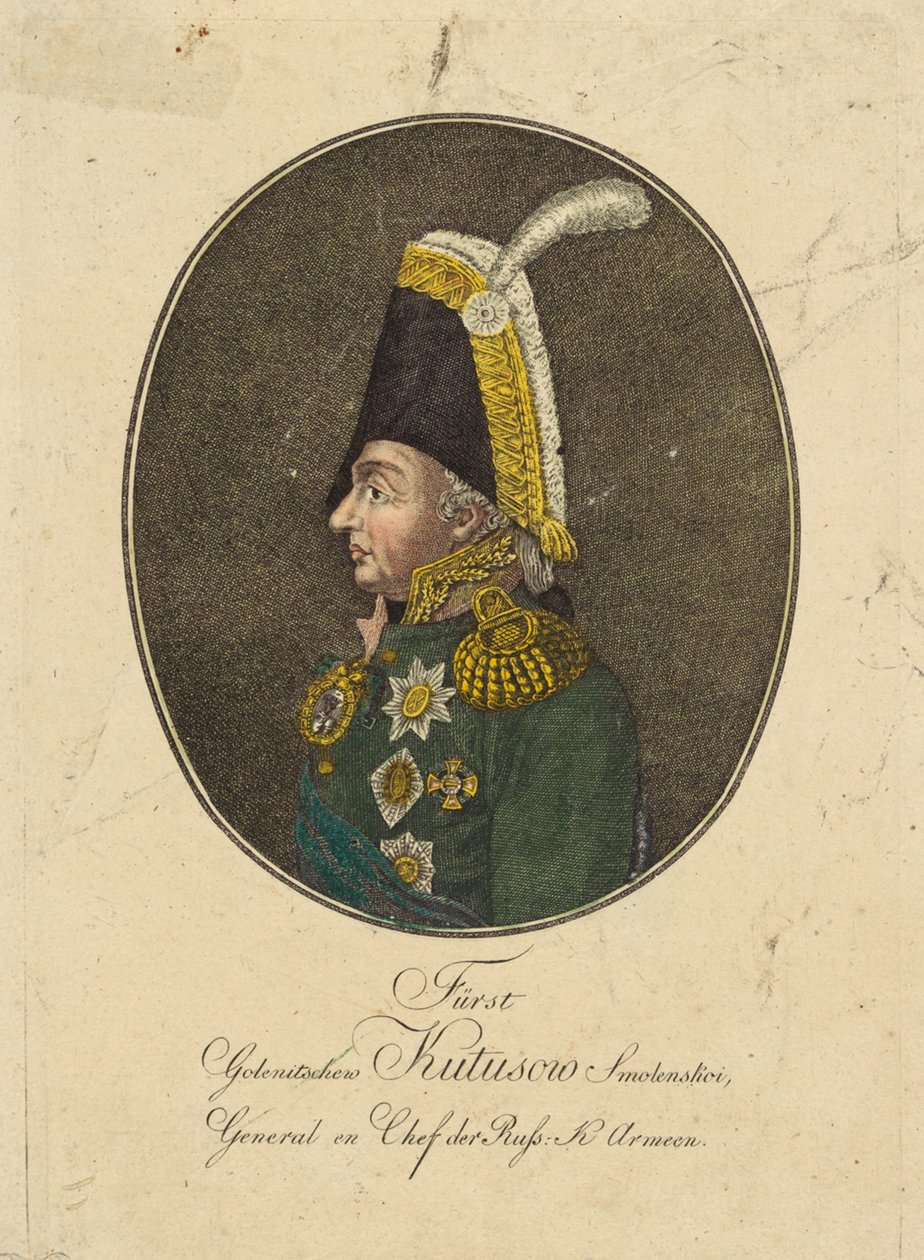 Mihail Kutuzov tábornagy herceg portréja 1745-1813, c. 1790. alkotó: Johann Hieronymus Loeschenkohl