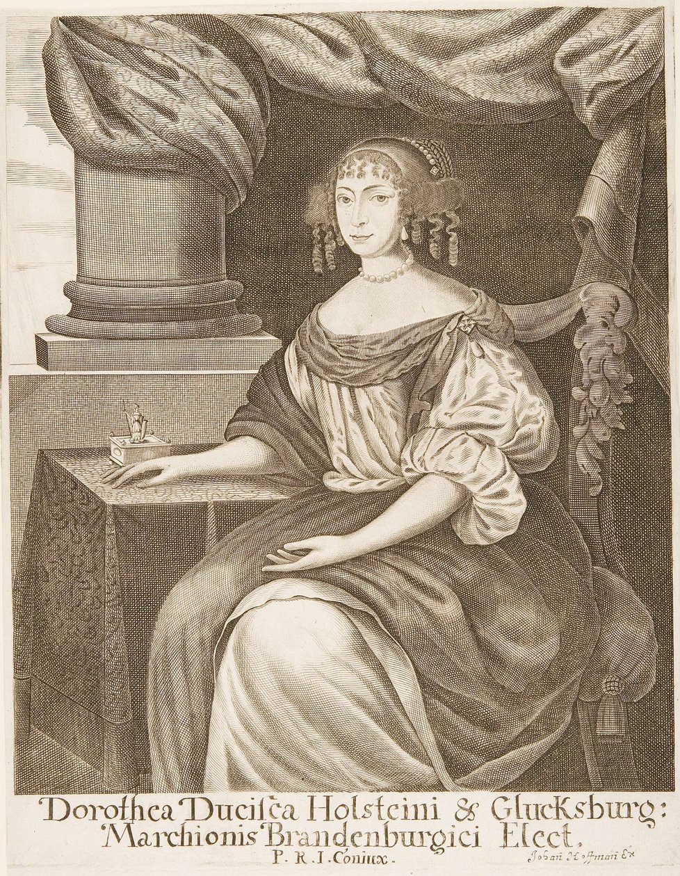 Johann Hoffmann - Holstein-Glücksburgi Dorothea, brandenburgi márkiné alkotó: Johann Hoffmann
