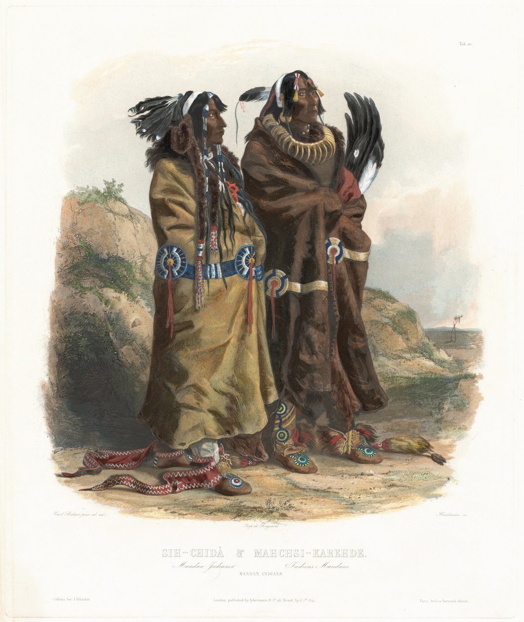 Sih-Chidä és Mahcsi-Karehde alkotó: Johann Hürlimann, after Karl Bodmer