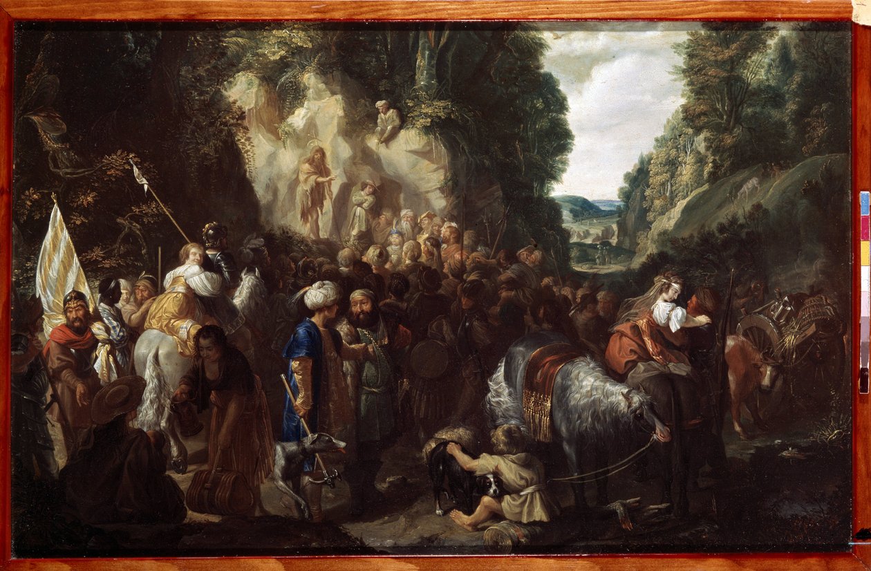 "La preaching de saint Jean Baptiste" (Keresztelő Szent János prédikáció) Johann Hulsman festménye (17. század) 1635 Ermitázs Múzeum, Szentpétervár alkotó: Johann Hulsman