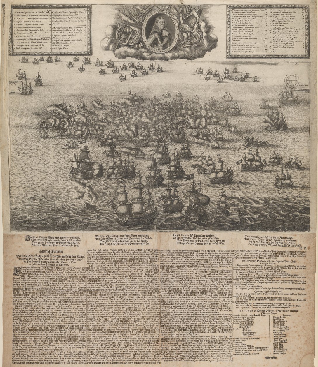 A køgebugti csata 1677 júliusában alkotó: Johann Husman