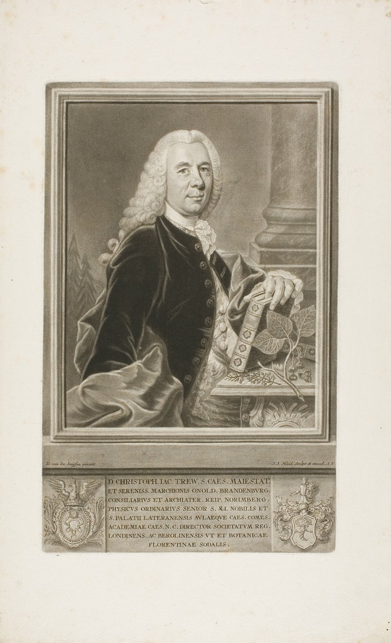 Mr. Christopher Jacob Trew, a Select Plants-tól alkotó: Johann Jacob Haid
