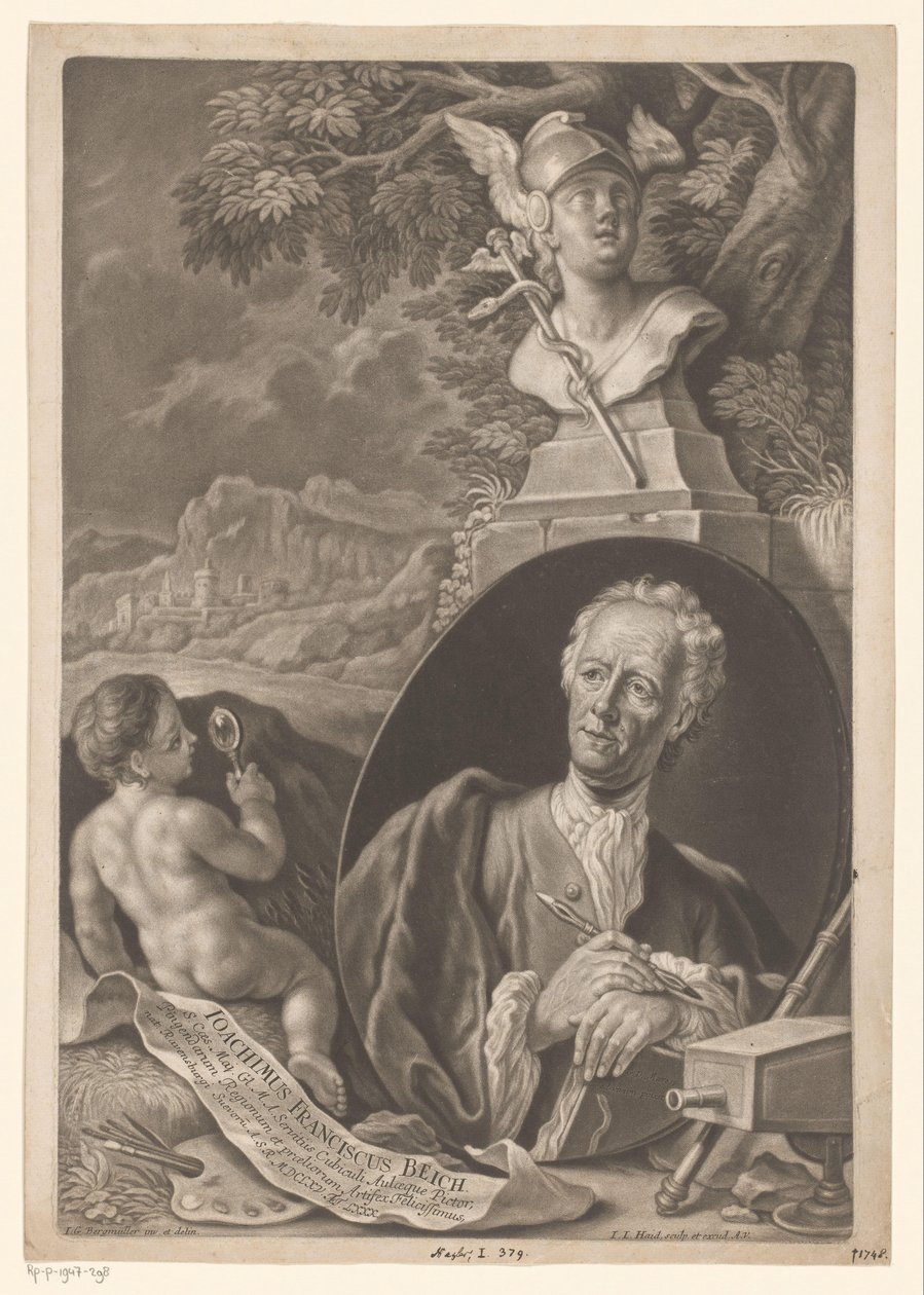 Joachim Franz Beich portréja 80 évesen alkotó: Johann Jacob Haid