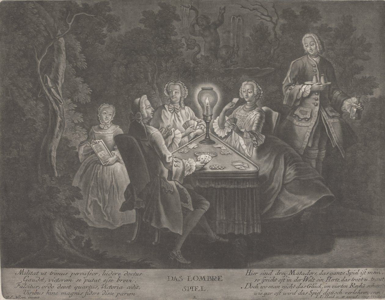 A Lombre játék alkotó: Johann Jacobus Haid
