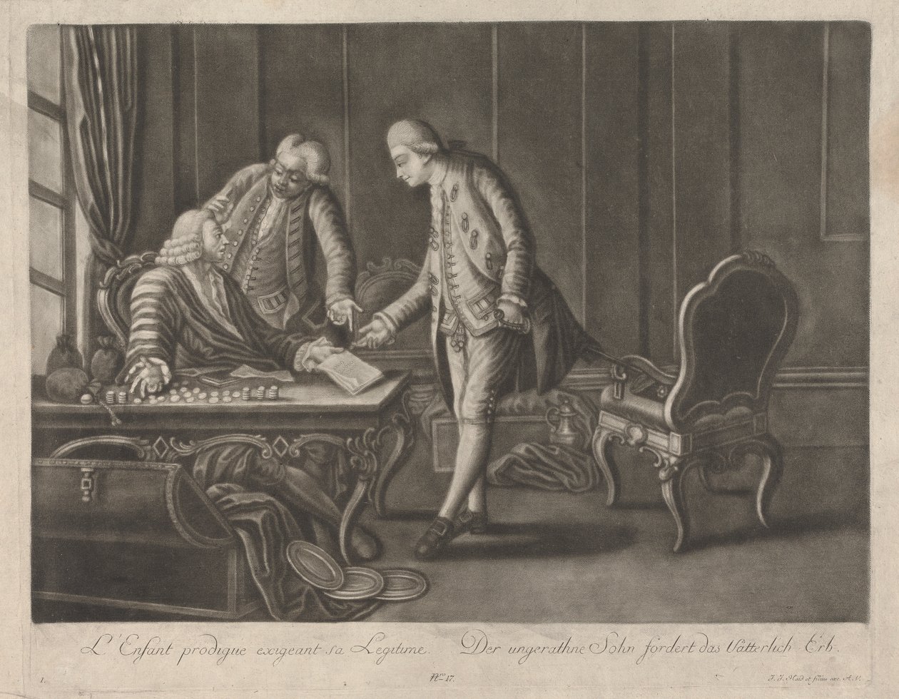 A tékozló fiú a legitimitását követeli alkotó: Johann Jacobus Haid