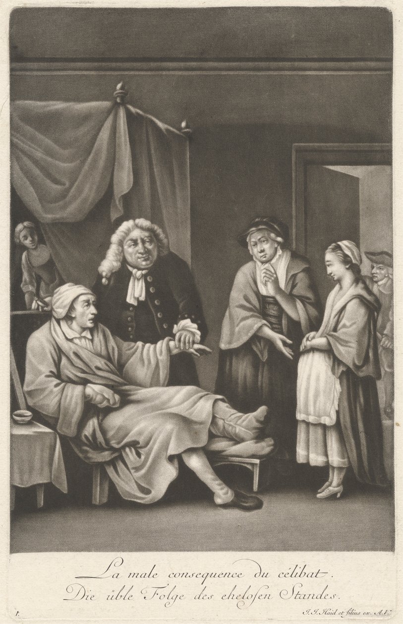 A cölibátus gonosz következménye alkotó: Johann Jacobus Haid