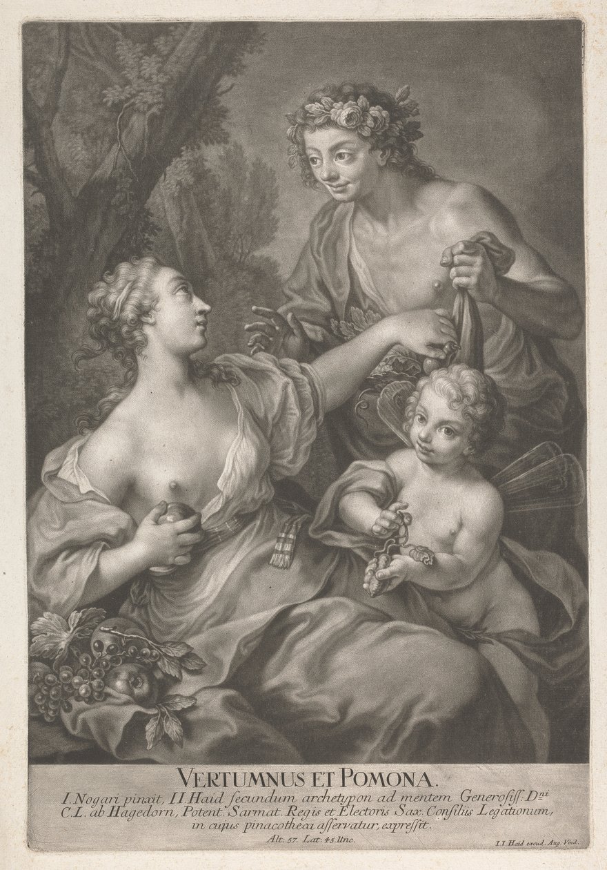 Vertumnus és Pomona alkotó: Johann Jacobus Haid