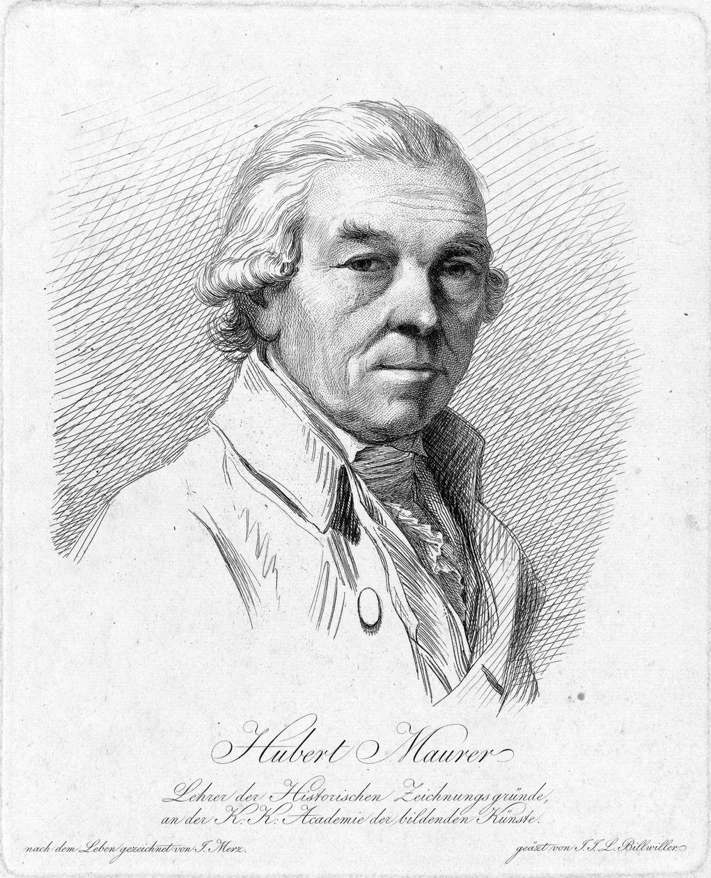 Leírt személy: Hubert Maurer alkotó: Johann Jakob Laurenz Billwiller