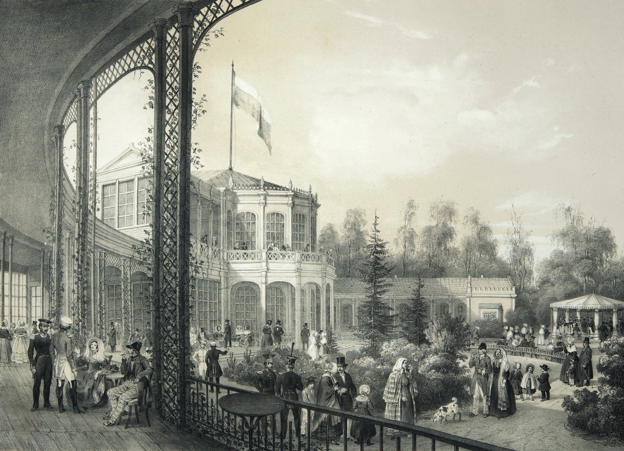 A pavlovszki pályaudvar, 1840-1850. alkotó: Johann Jakob Meier