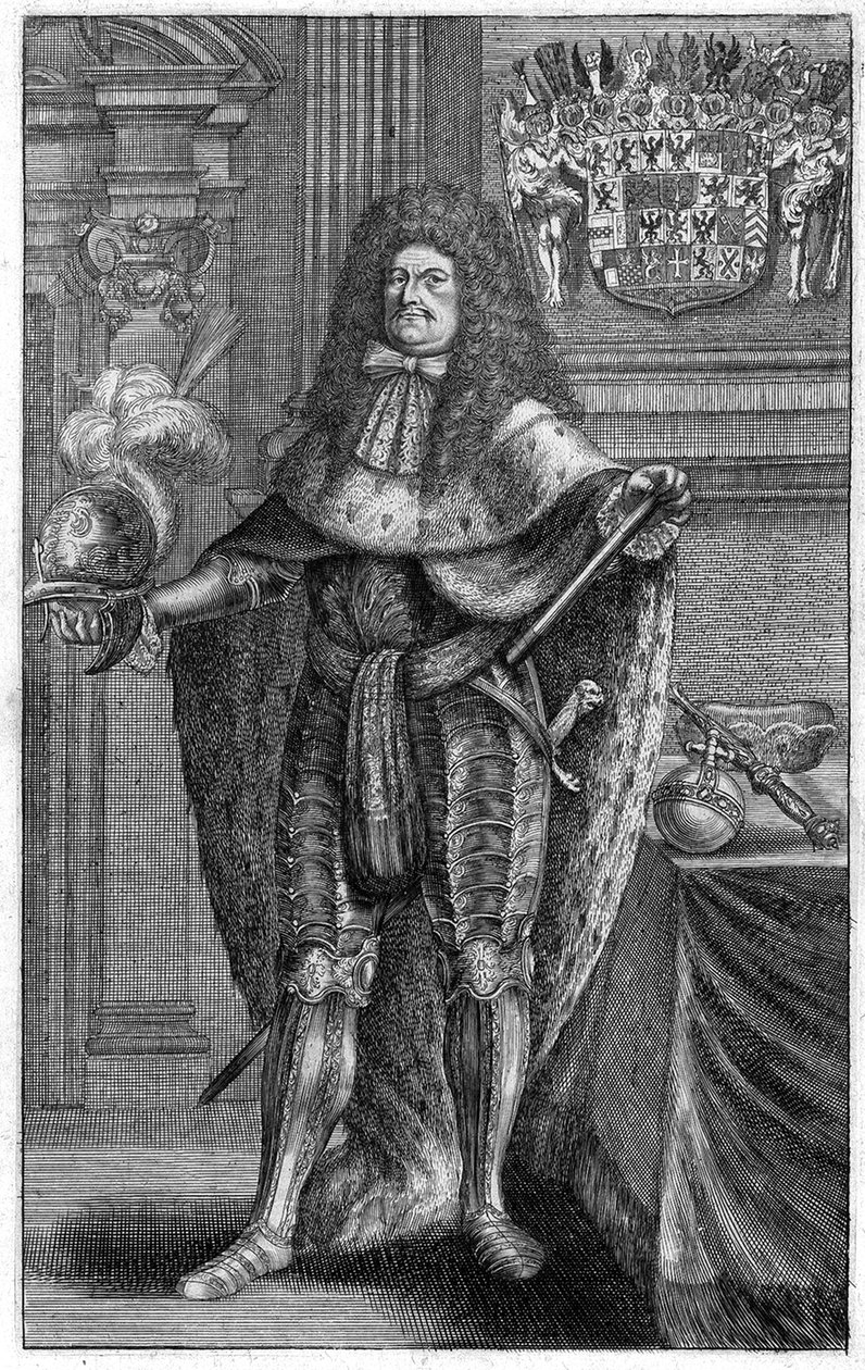 Frigyes Vilmos 1620-1688, brandenburgi választófejedelem, Poroszország hercegének portréja, 1683 alkotó: Johann Jakob Vogel