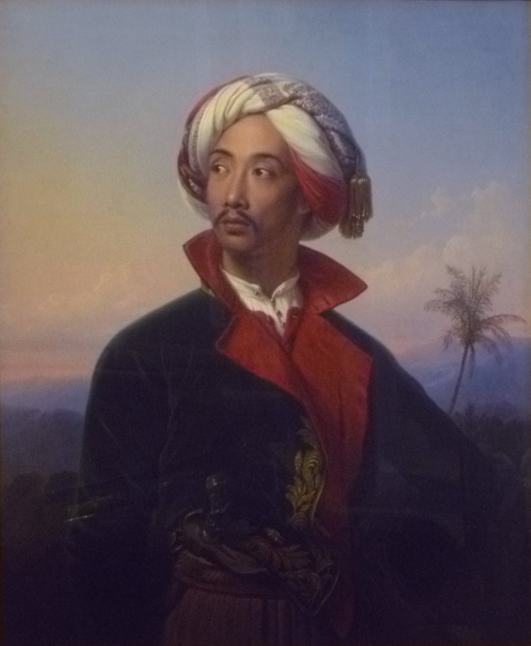 Raden Saleh Syarif Bustaman herceg portréja (1811-1880) alkotó: Johann Karl Bähr