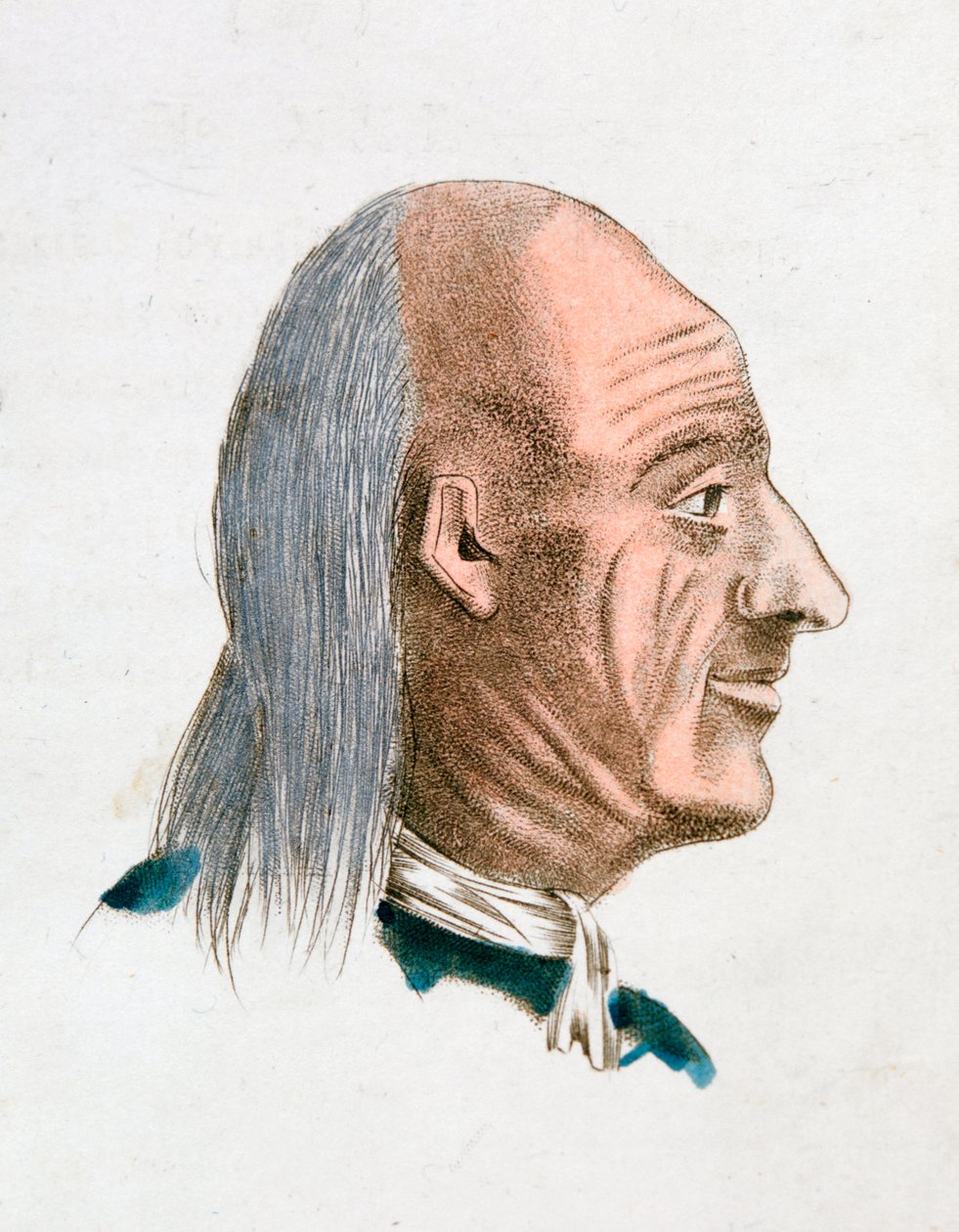 Egy vidám és kedves ember arcvonásai, 1808 alkotó: Johann Kaspar Lavater