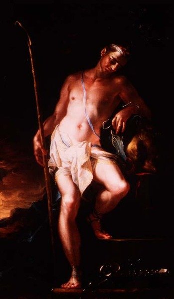 Dávid Góliát fejével alkotó: Johann Kaspar Sing