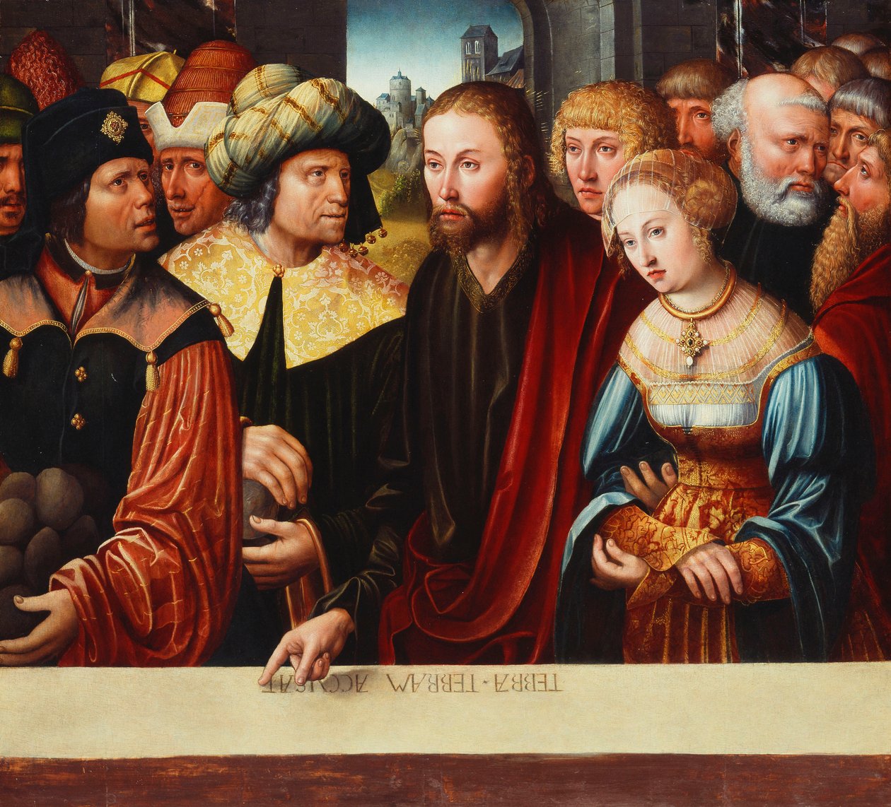 Krisztus és a hajadonnő, 1525 körül alkotó: Johann Kemmer