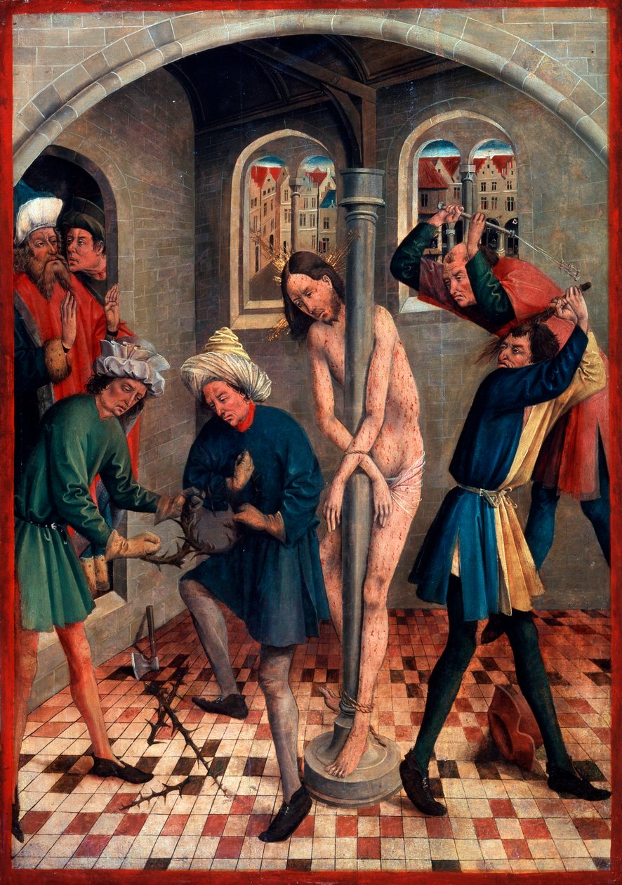 Krisztus megkorbácsolása, 1457 előtt. alkotó: Johann Koerbecke