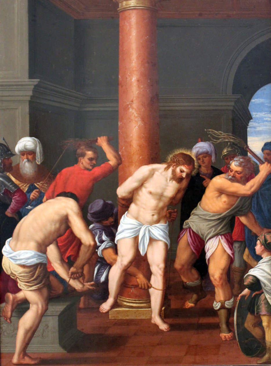 Német: Geißelung Christi Krisztus megostorozása alkotó: Johann König
