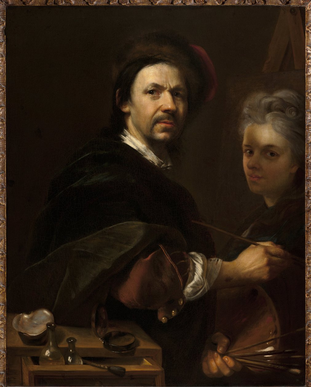 Önarckép feleséggel - Önarckép feleséggel - Jan (Johann) Kupecky (Kupetzky) (1667-1740). olajfestmény alkotó: Johann Kupetzky