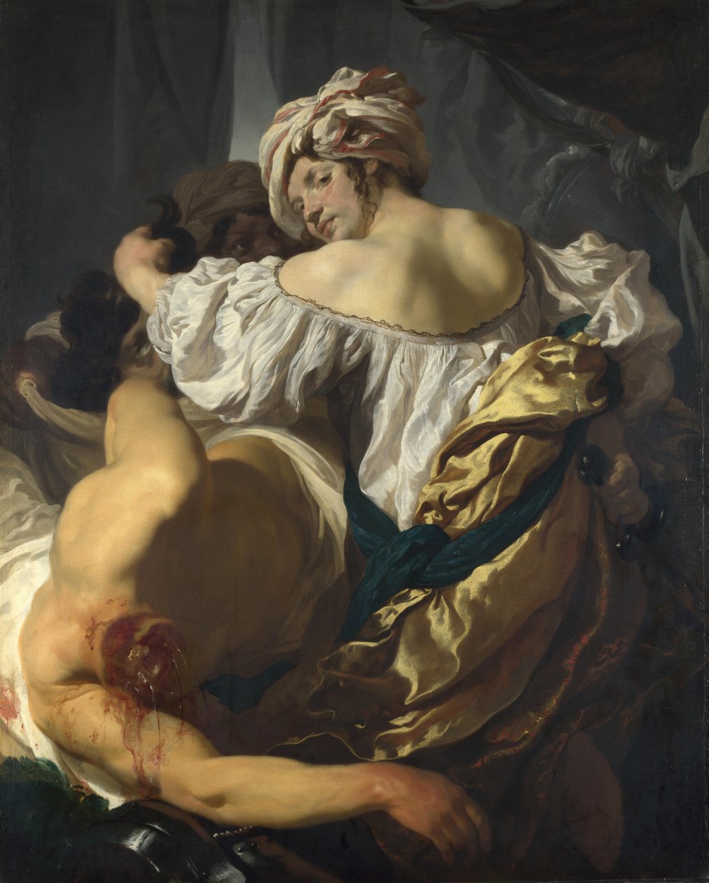 Judit Holofernész sátrában, c. 1622 alkotó: Johann Liss