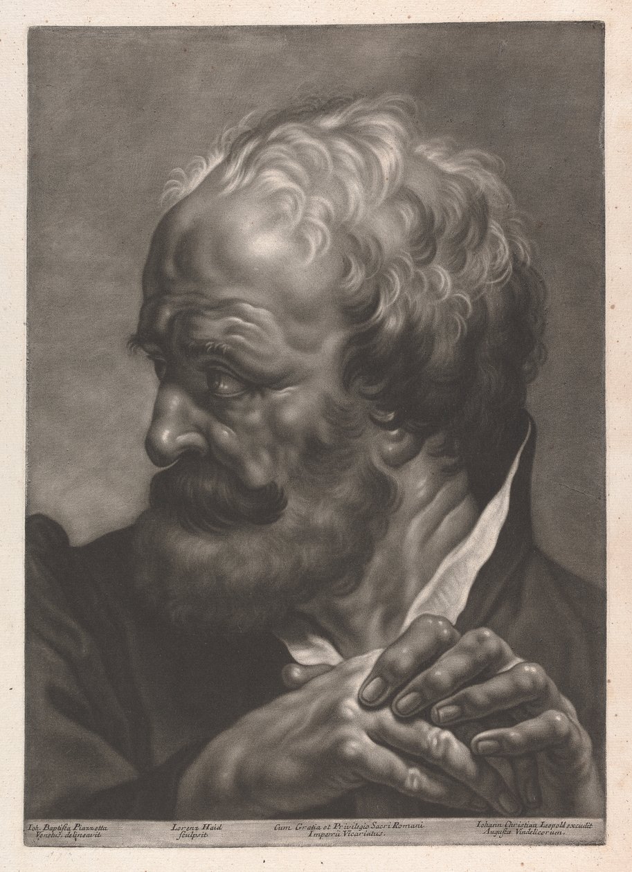 Egy férfi portréja alkotó: Johann Lorenz Haid