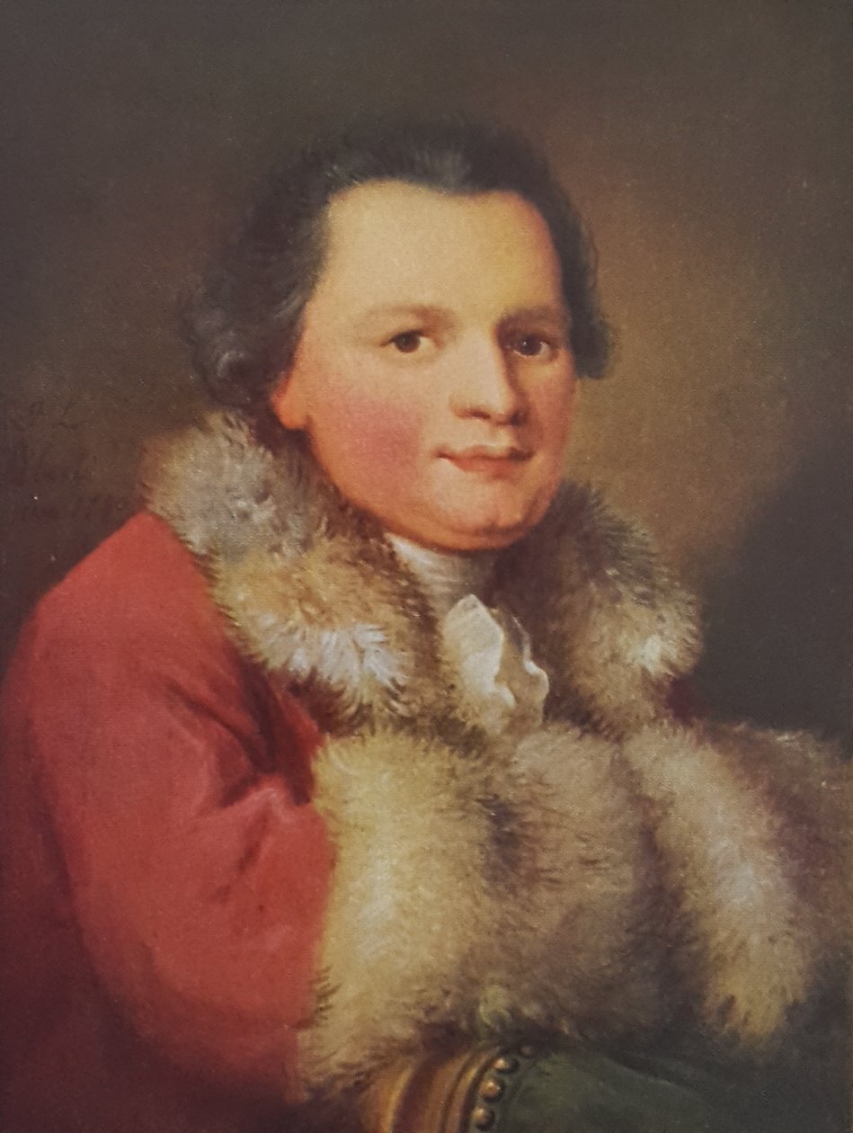 Németül: Beat Ludwig Walthard portréja, kiadó. alkotó: Johann Ludwig Aberli