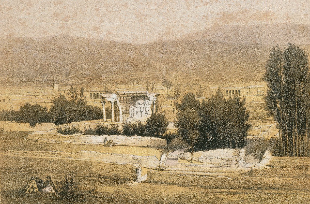 Baalbek. Rézkarc Bernatz és társai - Steinkopk J.F. Szerkesztő alkotó: Johann Martin Bernatz