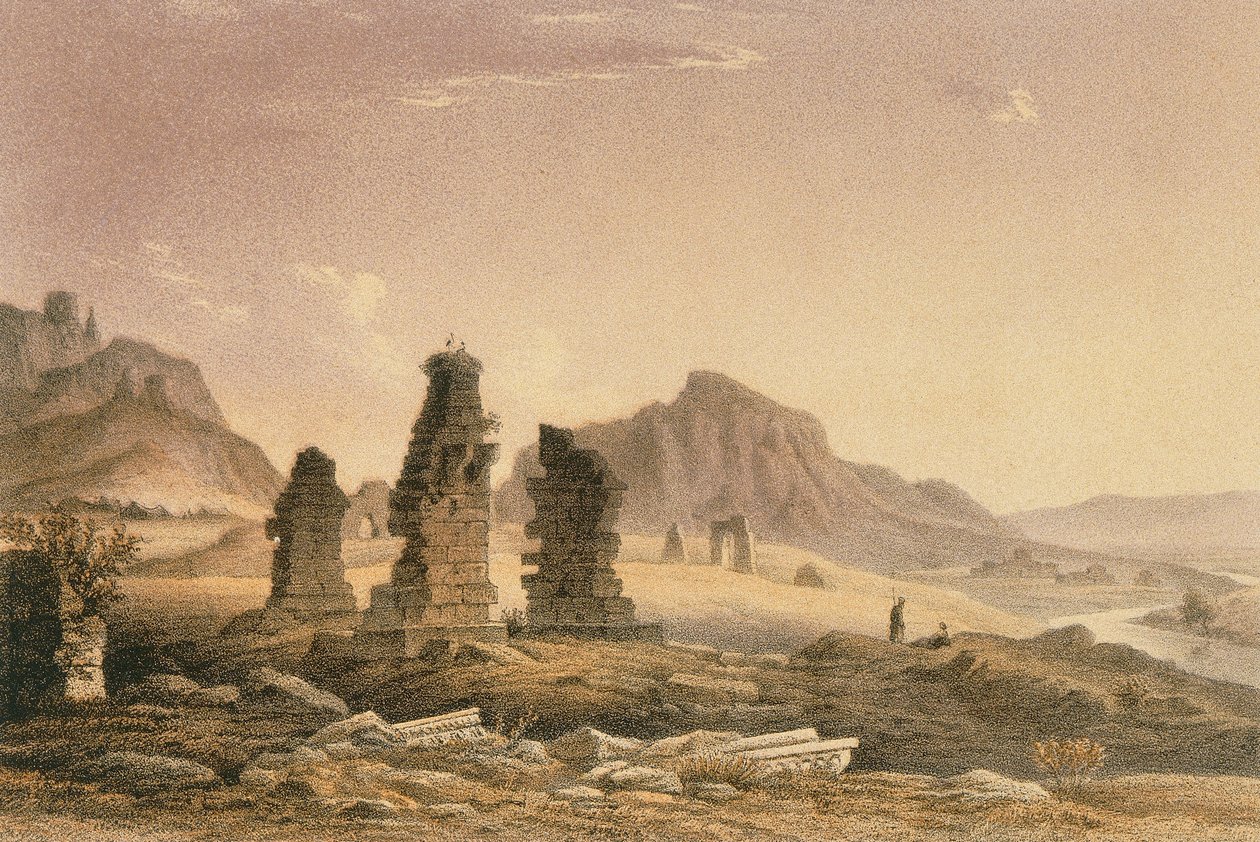 Szardisz környéke. Rézkarc Bernatz és társai - Steinkopk J.F. Szerkesztő alkotó: Johann Martin Bernatz