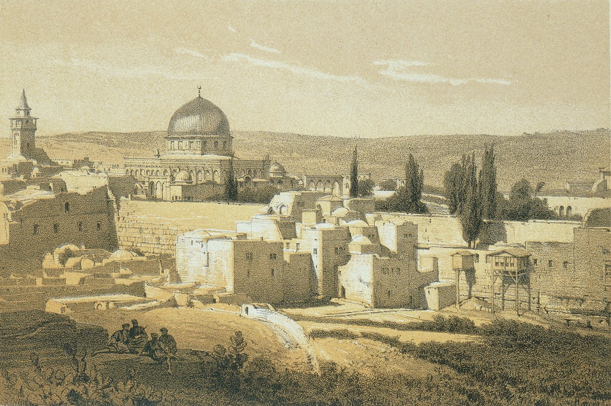 Jeruzsálem. Rézkarc Bernatz és társai - Steinkopk J.F. Szerkesztő alkotó: Johann Martin Bernatz