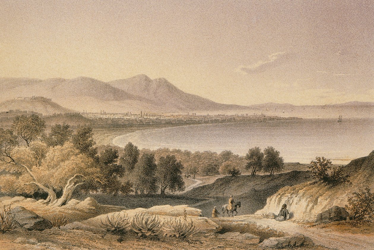 Smyrna. Rézkarc Bernatz és társai - Steinkopk J.F. Szerkesztő alkotó: Johann Martin Bernatz