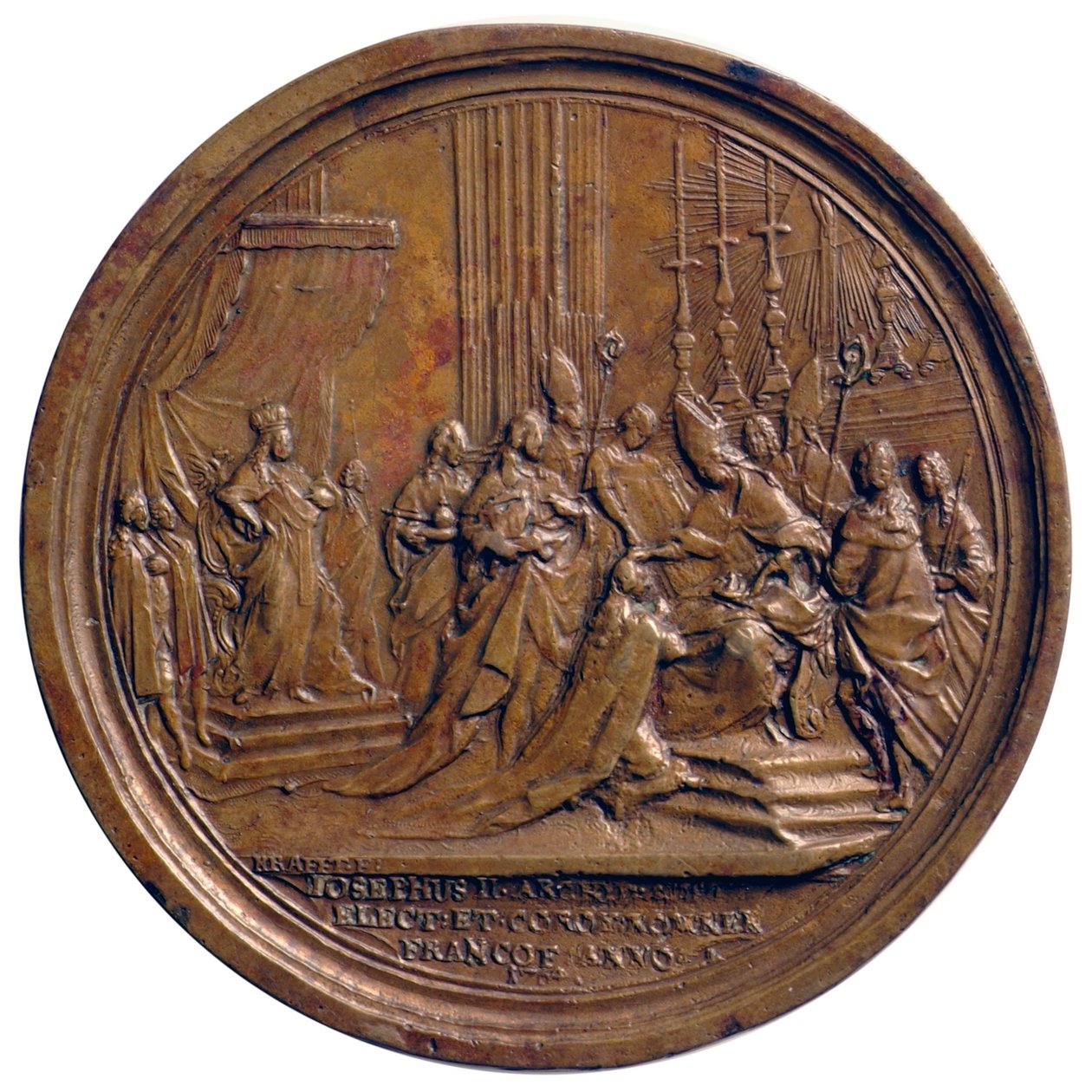 II. József német-római király koronázása Frankfurt am Mainban 1764-ben. alkotó: Johann Martin Krafft