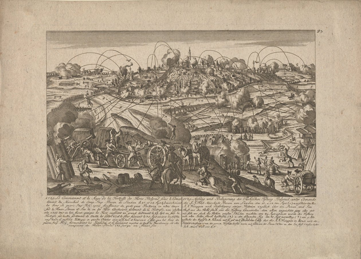 Belgrád elfoglalása 1789. október 8-án alkotó: Johann Martin Will