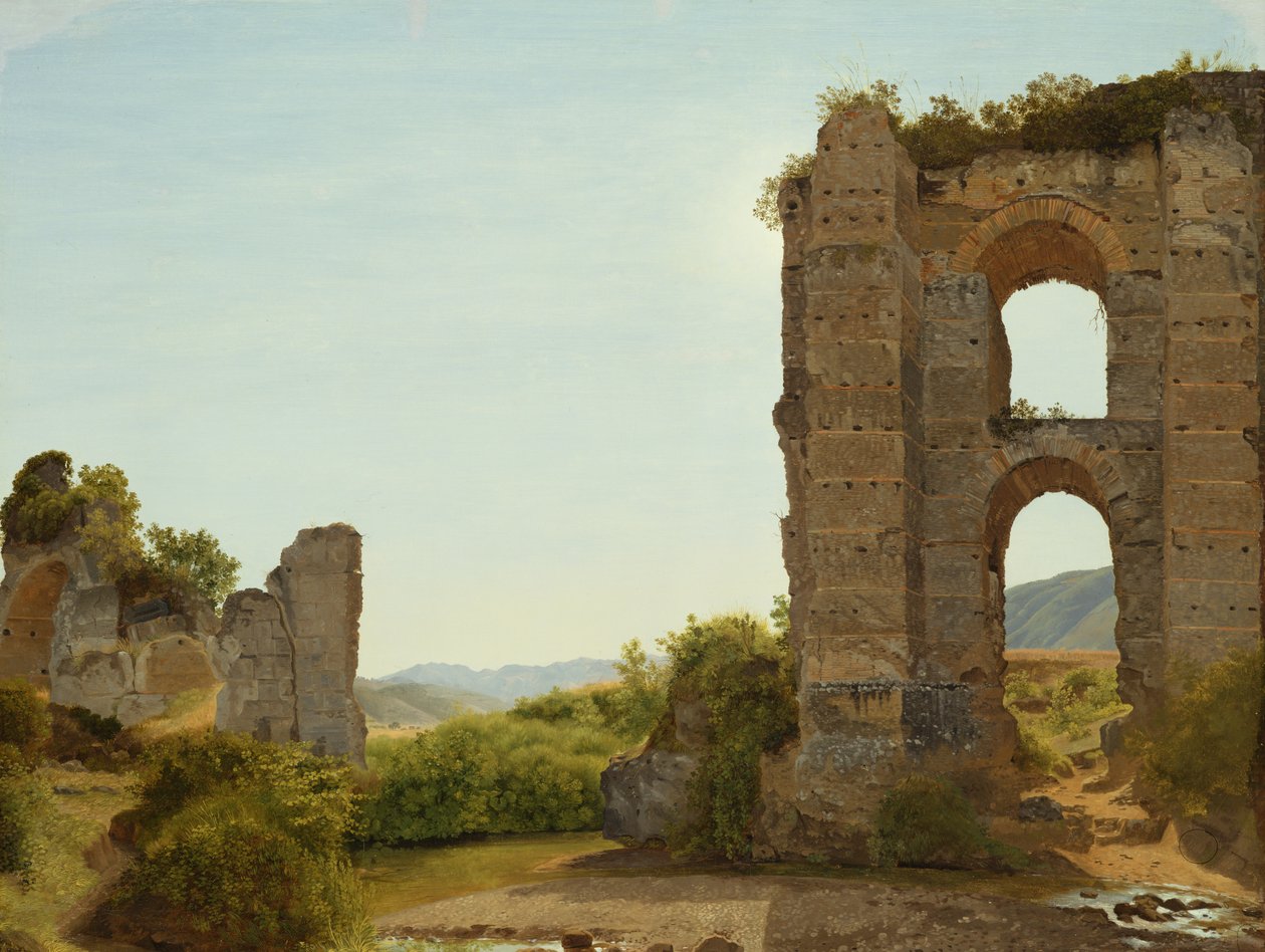 Rom Róma mellett, 1796 körül (olaj, papír, vászon) alkotó: Johann Martin von Rohden