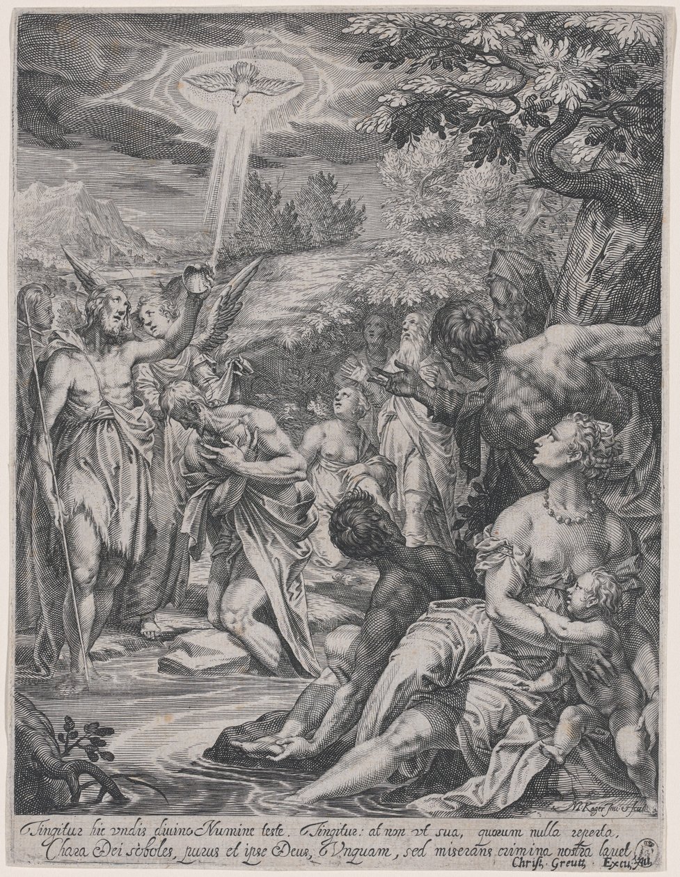 Krisztus keresztsége alkotó: Johann Matthias Kager