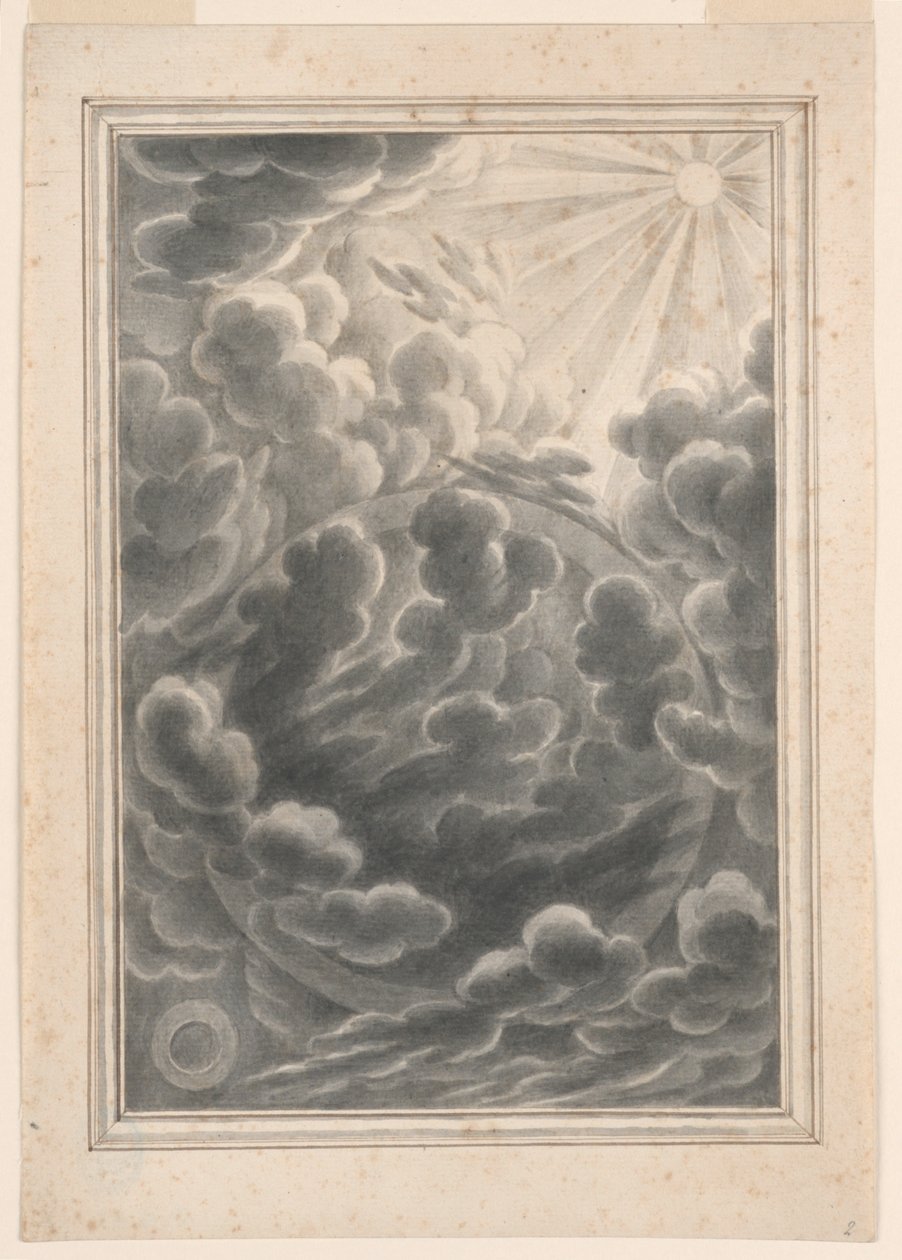 Tanulmány a fény teremtéséhez, 3. tábla, Physica Sacra alkotó: Johann Melchior Füssli